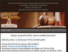 Tablet Screenshot of komornik.swidnik.pl